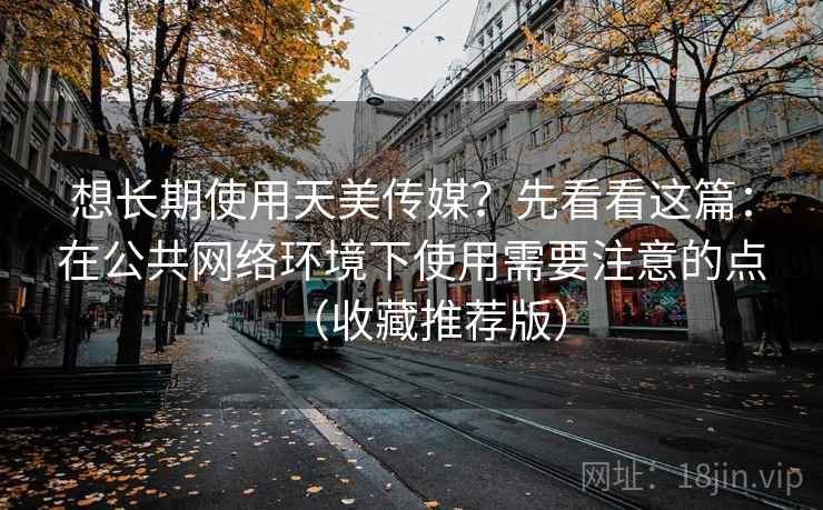 想长期使用天美传媒?先看看这篇:在公共网络环境下使用需要注意的点(收藏推荐版)