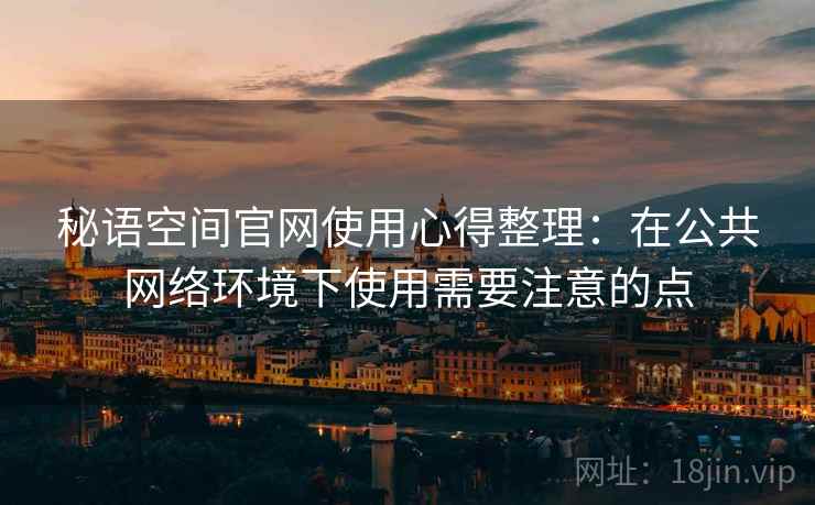 秘语空间官网使用心得整理：在公共网络环境下使用需要注意的点