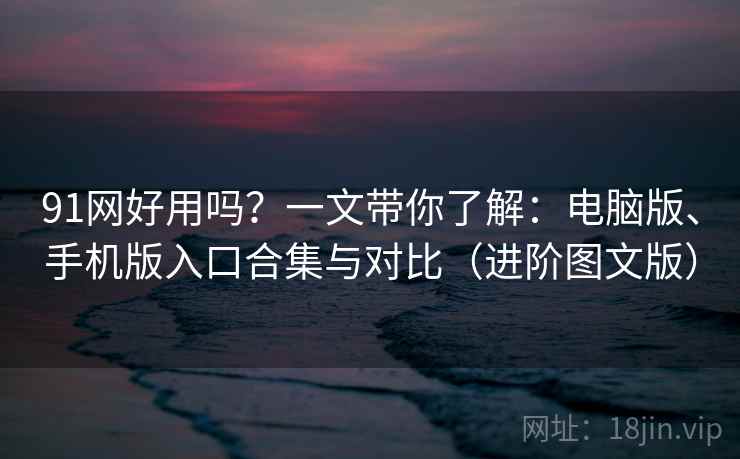 91网好用吗？一文带你了解：电脑版、手机版入口合集与对比（进阶图文版）