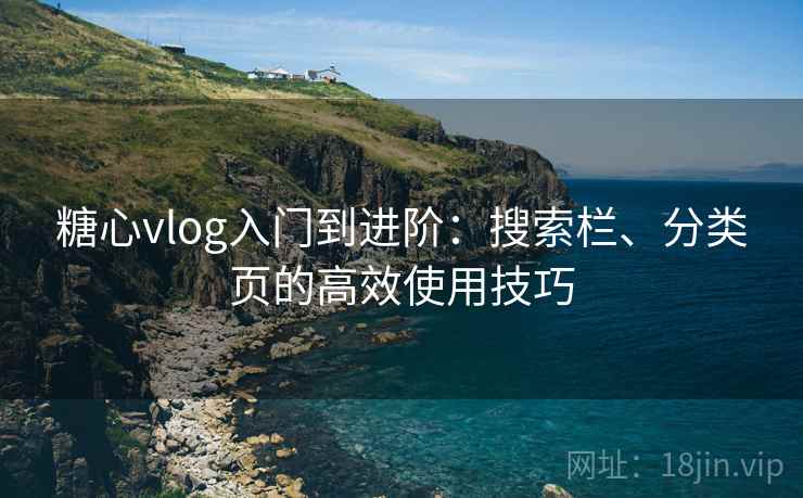 糖心vlog入门到进阶：搜索栏、分类页的高效使用技巧