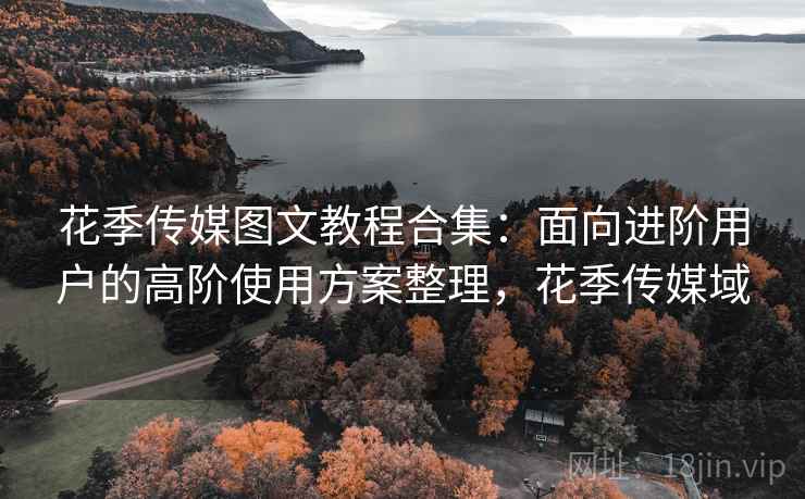 花季传媒图文教程合集:面向进阶用户的高阶使用方案整理,花季传媒域
