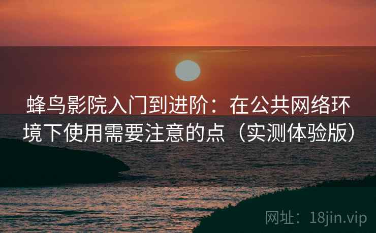 蜂鸟影院入门到进阶:在公共网络环境下使用需要注意的点(实测体验版)
