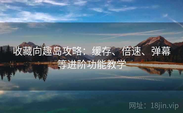 收藏向趣岛攻略:缓存、倍速、弹幕等进阶功能教学