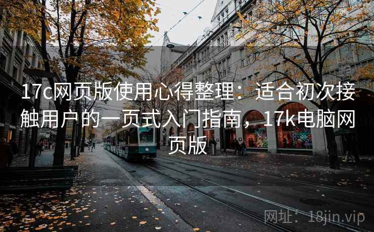 17c网页版使用心得整理：适合初次接触用户的一页式入门指南，17k电脑网页版